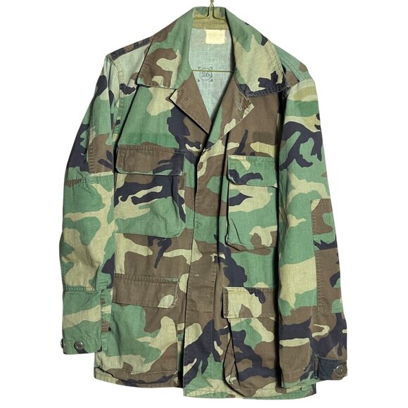 US Military BDU Uniform Combat Coat Woodland 50/50 Army Surplus Mens S-Reg - Picture 1 of 11